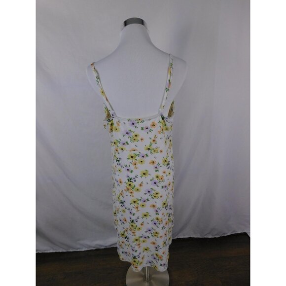 No Boundaries Dress Juniors XL White Floral Spaghetti Strap Sundress Summer - Picture 2 of 6